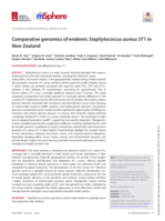 Comparative genomics of endemic Staphylococcus aureus ST1 in New Zealand