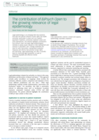 The contribution of BJPsych Open to the growing relevance of legal epidemiology