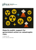 Majority public support for government action on catastrophic risks