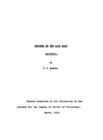 Enzymes of the acid fast bacteria