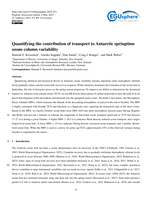 Quantifying the contribution of transport to Antarctic springtime ozone column variability