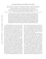 Stochastic Heating in the Sub-Alfvénic Solar Wind