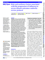 Risk and resilience factors associated with the progression of influenza to severe disease outcomes: umbrella review protocol