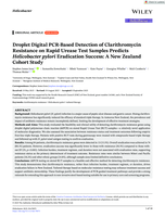 Droplet Digital PCR-Based Detection of Clarithromycin Resistance on Rapid Urease Test Samples Predicts Helicobacter pylori Eradication Success: A New Zealand Cohort Study