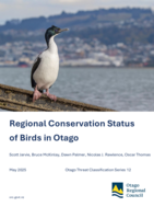 Regional conservation status of birds in Otago