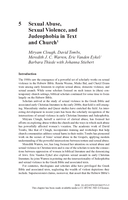 Sexual Abuse, Sexual Violence, and Judeophobia in Text and Church