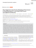 How Important Is the Precise Matching of Provenance in Weed Biocontrol? A Case Study With Acacia auriculiformis Herbivores