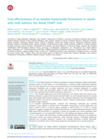 Cost-effectiveness of as-needed budesonide-formoterol in adults with mild asthma: Novel START trial