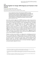 Working together for change: ADHD diagnosis and treatment in New Zealand