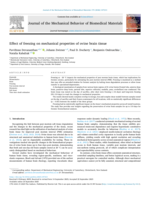 Effect of freezing on mechanical properties of ovine brain tissue