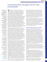 Cass Review does not guide care for trans young people