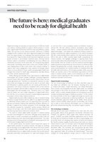 The future is here: medical graduates need to be ready for digital health