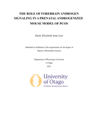 The role of forebrain androgen signaling in a prenatal androgenized mouse model of PCOS
