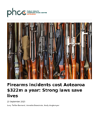 Firearms incidents cost Aotearoa $322m a year: Strong laws save lives