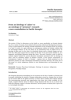 From an ideology of 'place' to an ontology of 'presence': towards a new constellation in Pacific thought