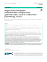 Diagnosis and management of femoroacetabular impingement syndrome (FAIS): a survey of contemporary physiotherapy practice
