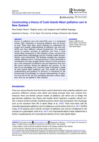 Constructing a theory of Cook Islands Māori palliative care in New Zealand