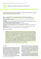 Reconstructing ecological niche and feeding ecology of pre-contact New Zealand avifauna from Harwood, Otago Peninsula