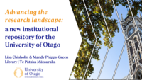 Advancing the research landscape: a new institutional repository for the University of Otago
