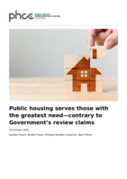 Public housing serves those with the greatest need—contrary to Government's review claims