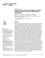 Impact of Covid-19 control strategies on health and GDP growth outcomes in 193 sovereign jurisdictions