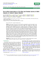 Sun-to-Mud Observations of the May and October storms of 2024: impacts on Ireland's Space Weather