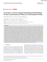 Gone Batty: A Newly Adapted Morphological Methodology for Bat Cranial Remains Within an Archaeological Setting