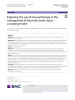 Exploring the use of manual therapy in the management of traumatic brain injury: a scoping review