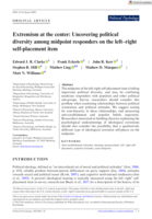 Extremism at the center: Uncovering political diversity among midpoint responders on the left–right self‐placement item