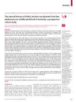 The natural history of DSM-5 alcohol-use disorder from late adolescence to middle adulthood in Australia: a prospective cohort study