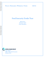 Food Insecurity Erodes Trust