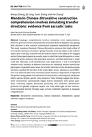 Mandarin Chinese ditransitive construction comprehension involves simulating transfer directions: evidence from saccadic tasks