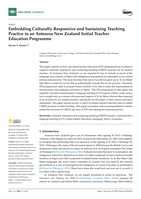 Embedding Culturally Responsive and Sustaining Teaching Practice in an Aotearoa New Zealand Initial Teacher Education Programme