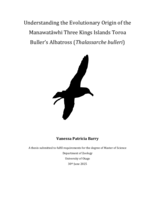 Understanding the Evolutionary Origin of the Manawatāwhi Three Kings Islands Toroa Buller’s Albatross (<em>Thalassarche bulleri</em>)