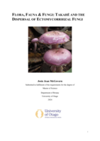 Flora, Fauna & Fungi: Takahē and the Dispersal of Ectomycorrhizal Fungi