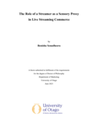 The role of a streamer as a sensory proxy in live streaming commerce