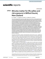 Minutes matter for life safety and risk exposure in Milford Sound, New Zealand