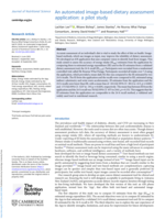 An automated image-based dietary assessment application: a pilot study