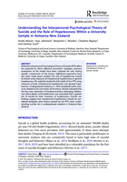 Understanding the Interpersonal Psychological Theory of Suicide and the Role of Hopelessness Within a University Sample in Aotearoa New Zealand