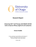 Enhancing CAR T Cell Therapy with NKG2D CAR NK Cells to Improve Efficacy Against B cell Leukaemia