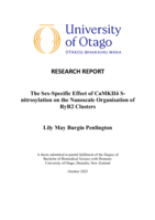 The Sex-Specific Effect of CaMKIIδ S-nitrosylation on the Nanoscale Organisation of RyR2 Clusters