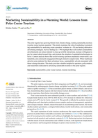 Marketing Sustainability in a Warming World: Lessons from Polar Cruise Tourism