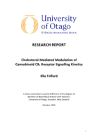 Cholesterol-Mediated Modulation of Cannabinoid CB1 Receptor Signalling Kinetics