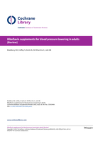 Riboflavin supplements for blood pressure lowering in adults