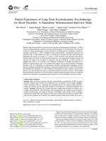 Patient experiences of long-term psychodynamic psychotherapy for mood disorders: A naturalistic semistructured interview study