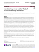 A participatory virtual audit of the built environment for age-friendliness