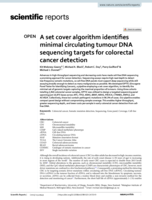 A set cover algorithm identifies minimal circulating tumour DNA sequencing targets for colorectal cancer detection