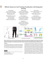 XRGait: Immersive Gait Training Visualization with Integrated Sensing