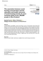 The association between social housing concentration and the education and health outcomes of social housing tenants: A cross-sectional study of over 200,000 people in New Zealand