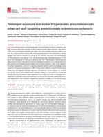 Prolonged exposure to teixobactin generates cross-tolerance to other cell wall-targeting antimicrobials in Enterococcus faecalis